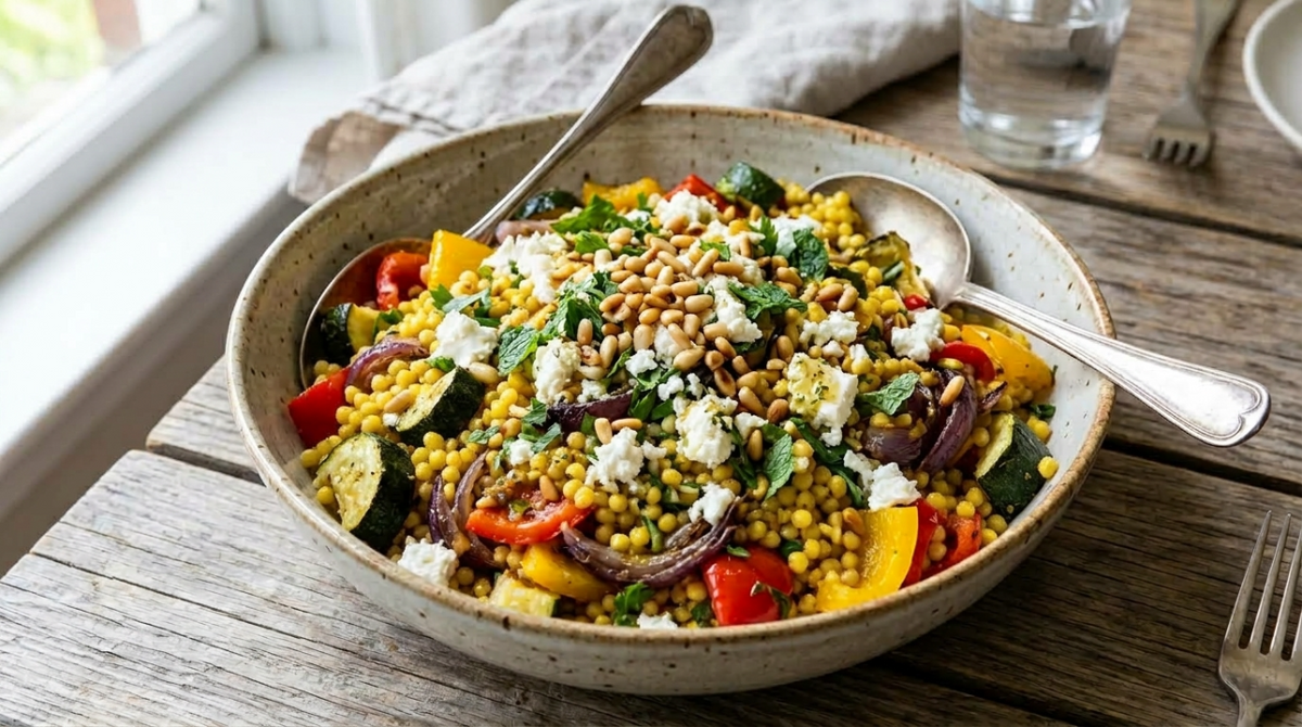 Een kleurrijke salade die je het hele jaar door kunt maken.