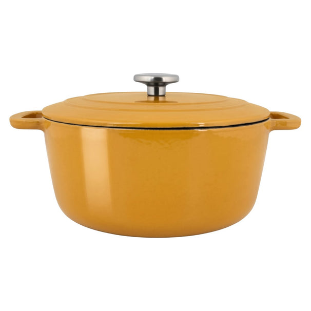 Cosy & Trendy Braadpan met deksel Fontestic Gietijzer Amber Gold ø 28 cm / 6.8 Liter - geëmailleerde anti-aanbaklaag