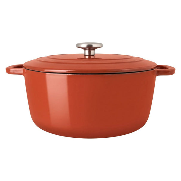 Cosy & Trendy Braadpan met deksel Fontestic Gietijzer Roest ø 28 cm / 6.8 Liter - geëmailleerde anti-aanbaklaag