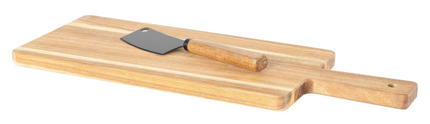 Cosy & Trendy Houten Kaasplank met Kaasmes - Acaciahout - 41 x 15 cm
