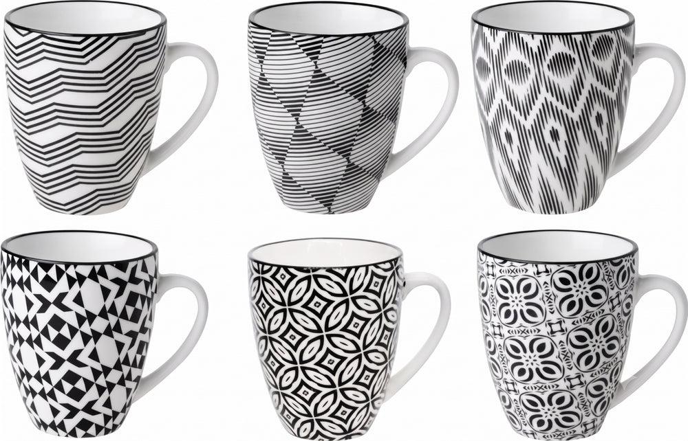 Cosy & Trendy Koffiekopjes / Senseo Kopjes - Nikko Black 190 ml - 6 stuks