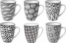Cosy & Trendy Koffiekopjes / Senseo Kopjes - Nikko Black 190 ml - 6 stuks