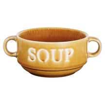 Cosy & Trendy Soepkommen / Kommen Soup Multicolor ø 12 cm / 450 ml - 4 stuks - oker