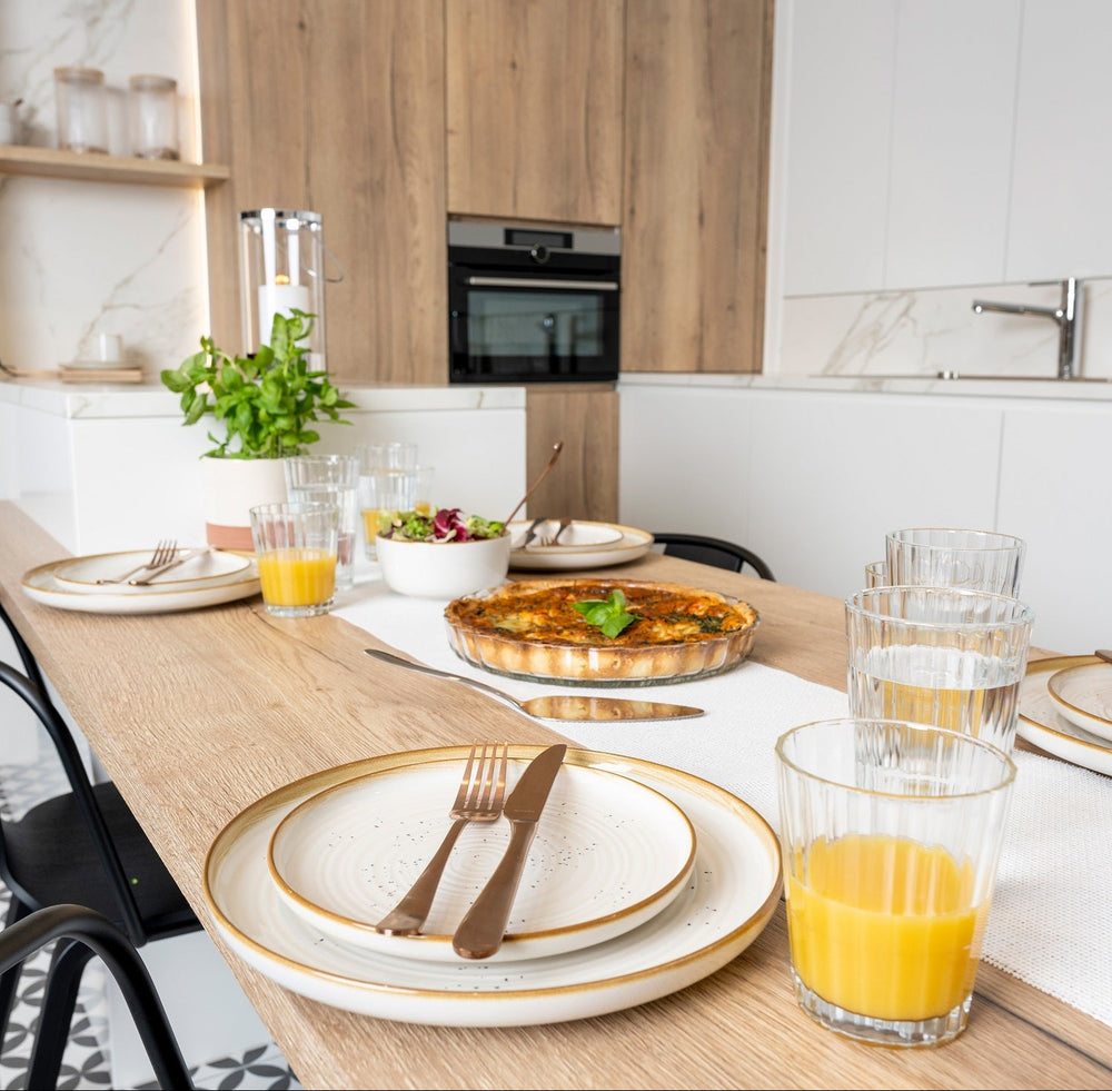 Cosy & Trendy Serviesset Baltic Vanilla 18-delig / 6 personen - 6 dinerborden, 6 ontbijtborden en 6 kommen