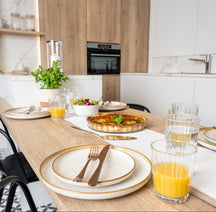 Cosy & Trendy Serviesset Baltic Vanilla 18-delig / 6 personen - 6 dinerborden, 6 ontbijtborden en 6 kommen