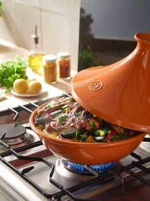 Emile Henry Tajine - Flame - Terracotta - ø 32 cm / 2.5 Liter