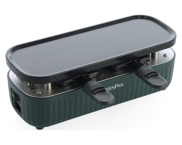 GreenPan Gourmetstel Silhouette Connect Gourmet Pine Green - koppelbaar - Keramische anti-aanbaklaag