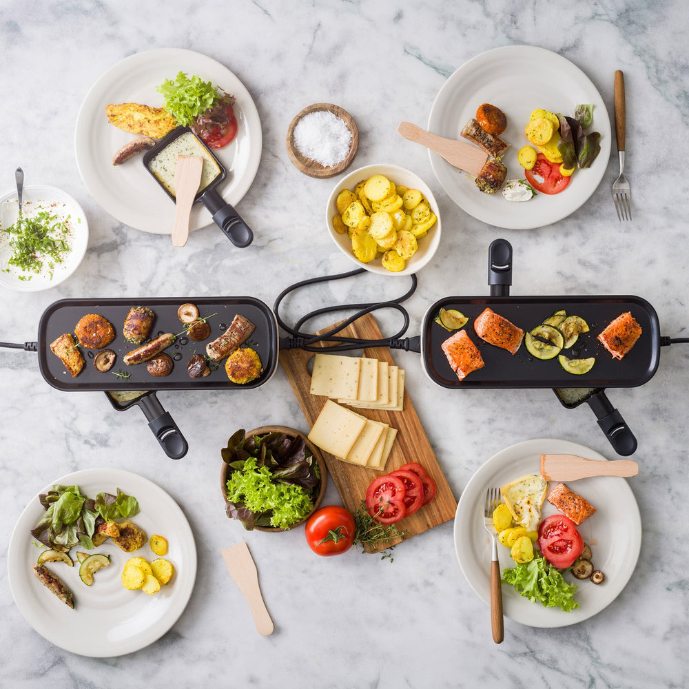 GreenPan Gourmetstel Silhouette Connect Gourmet Pine Green - koppelbaar - bovenaanzicht
