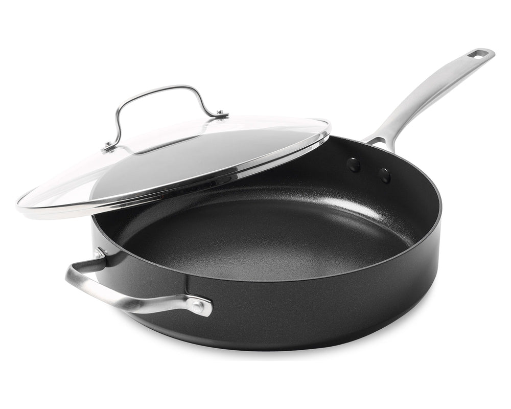 GreenPan Hapjespan met deksel Copenhagen Zwart ø 28 cm / 4.3 Liter