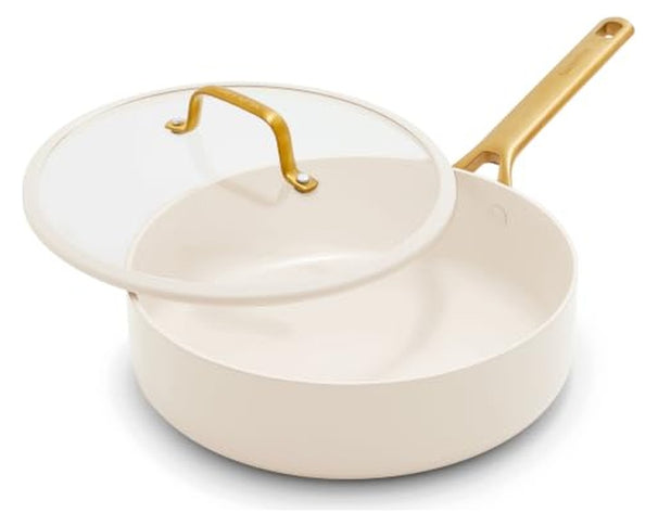 GreenPan Hapjespan met deksel Padova Reserve Pro 2.0 Cream ø 26 cm - keramische anti-aanbaklaag