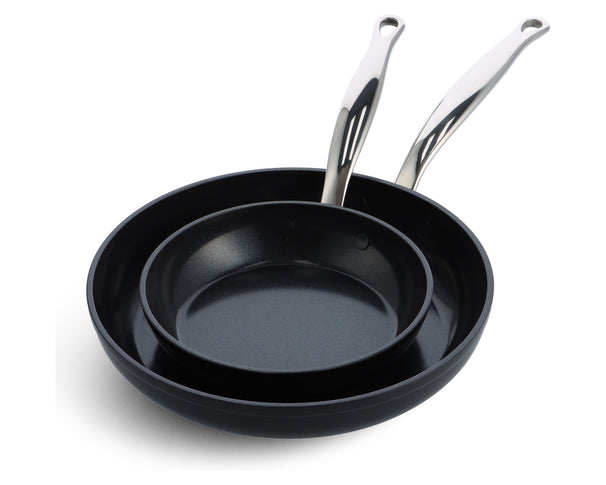 GreenPan Koekenpannenset Barcelona Pro 2-delig - ø 20 & 28 cm - keramische anti-aanbaklaag