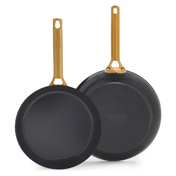 GreenPan Koekenpannenset Padova Reserve Black 2-delig - Koekenpan ø 20 & 26 cm - Keramische anti-aanbaklaag