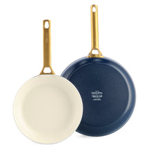 GreenPan Koekenpannenset Padova Reserve Oxford Blue ø 20 & 26 cm - vooraanzicht