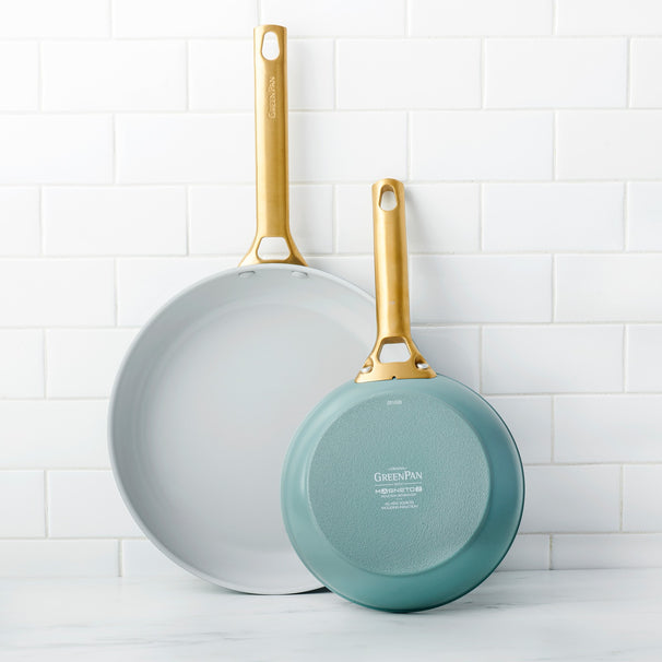 GreenPan Koekenpannenset Padova Reserve Smokey Blue 2-delig - ø 26 & 30 cm - Keramische anti-aanbaklaag