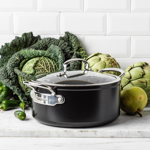GreenPan Kookpan Barcelona Pro Zwart ø 24 cm / 4.9 Liter - keramische anti-aanbaklaag