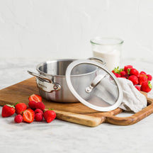 GreenPan Kookpan met deksel Première 5PLY RVS ø 16 cm / 1.58 Liter - sfeerbeeld 1