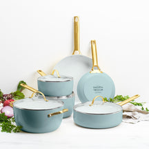 GreenPan Pannenset Padova Reserve Smokey Blue 6-delig - sfeerbeeld 1