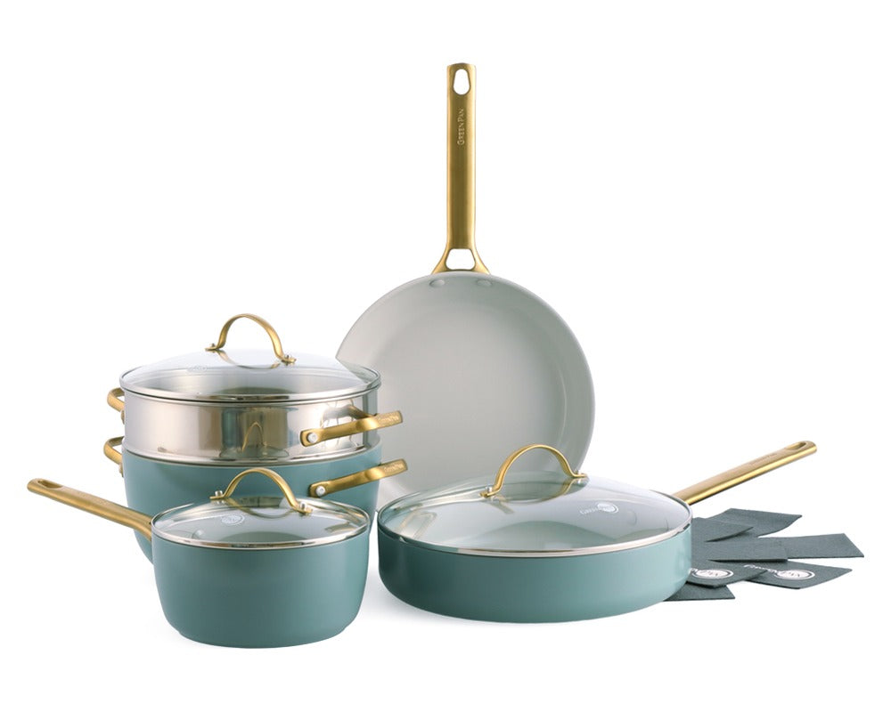 GreenPan Pannenset Padova Reserve Smokey Blue 7-delig