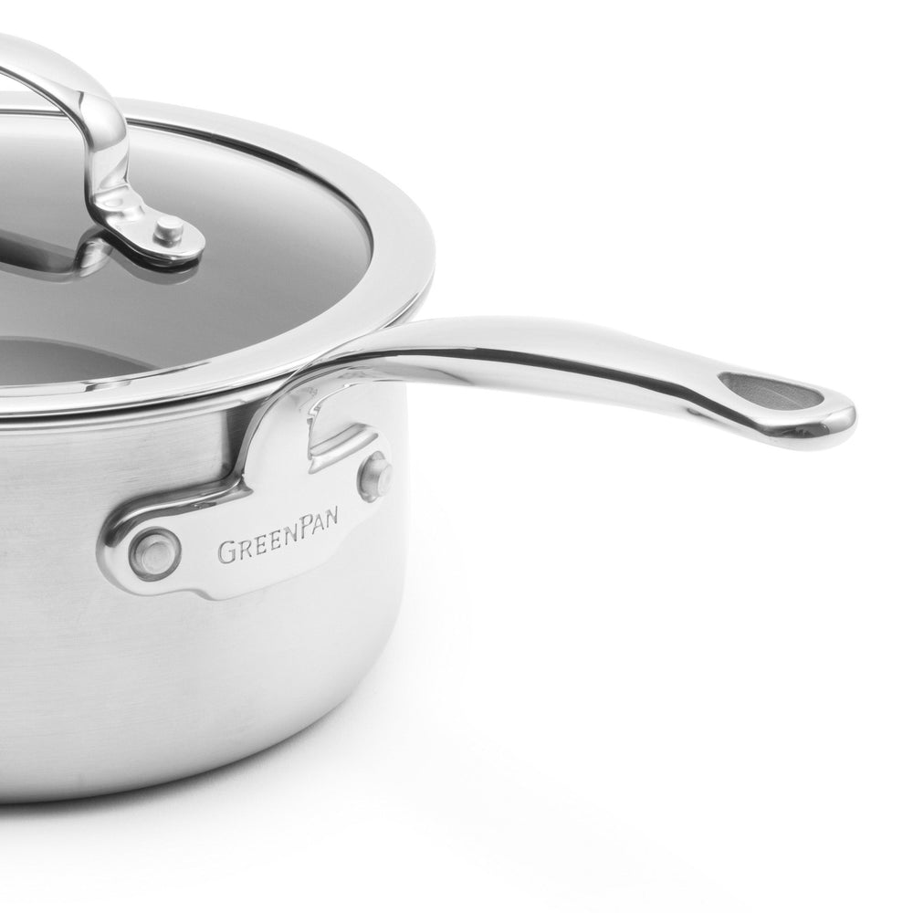 GreenPan Steelpan met deksel Première 5PLY RVS ø 16 cm / 1.58 Liter - detail 1