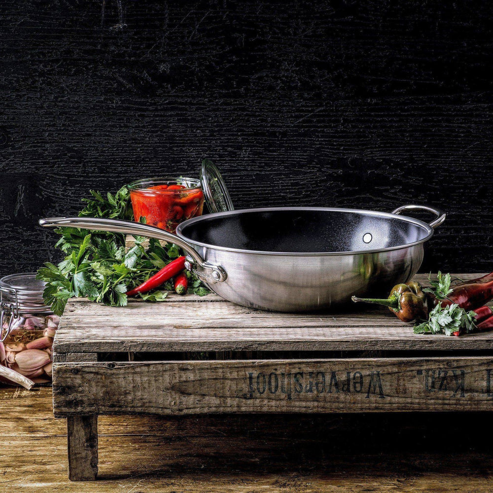 GreenPan Wokpan Premiere RVS ø 30 cm / 4.7 Liter - sfeerbeeld 1
