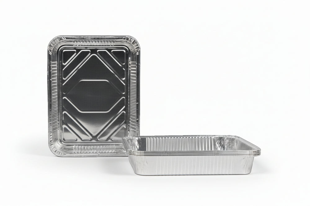 Cookinglife Grill BBQ Aluminium Bakjes / BBQ Grill Tray - 23 x 18 cm - 18 stuks