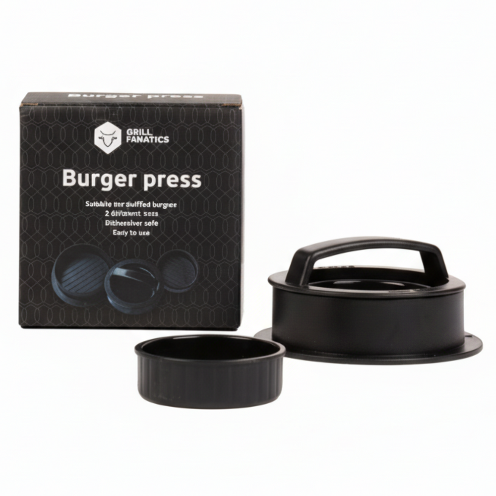 Cookinglife Grill Hamburgerpers / Burger Press - 2 maten - ø 10.5 cm & 6.5 cm