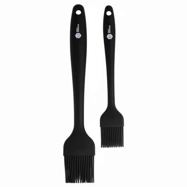 Cookinglife Grill BBQ Kwasten / Bakkwasten - Siliconen - 2 stuks - 21 & 25 cm