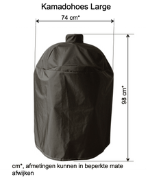 Keij Kamado BBQ Legend Large Matt Black - 21 inch