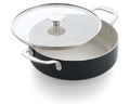 KitchenAid Hapjespan / Sauteerpan met deksel Aluminium Mat Zwart ø 28 cm / 4.3 Liter