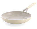 KitchenAid Koekenpan Aluminium Almond Cream ø 24 cm - keramische anti-aanbaklaag