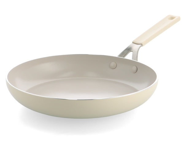 KitchenAid Koekenpan Aluminium Almond Cream ø 28 cm - keramische anti-aanbaklaag