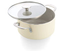 KitchenAid Kookpan Aluminium Almond Cream ø 20 cm / 3.1 Liter - keramische anti-aanbaklaag