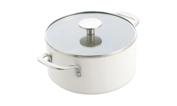 KitchenAid Kookpan Aluminium White Milkshake ø 20 cm / 3.1 Liter - keramische anti-aanbaklaag