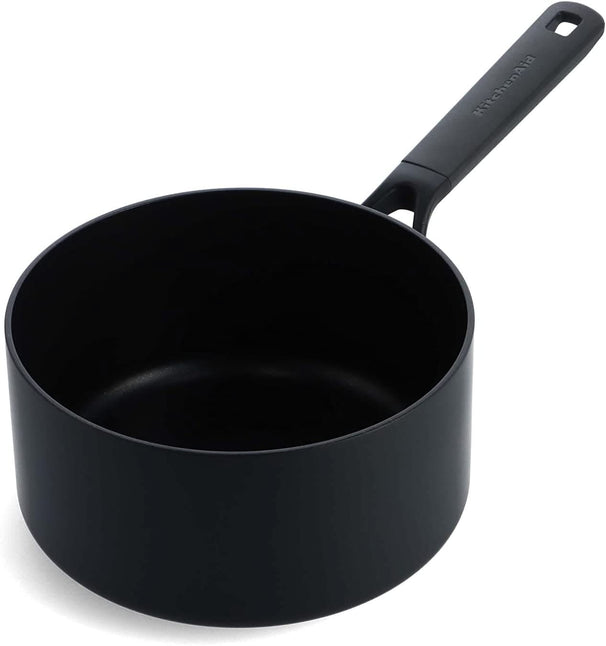 KitchenAid Steelpan Classic Forged Zwart ø 20 cm / 3.1 Liter - keramische anti-aanbaklaag