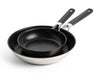 KitchenAid Koekenpannenset Classic RVS 2-delig - ø 20 & 28 cm
