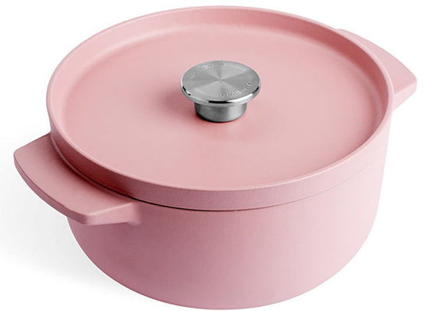 KitchenAid Braadpan Cast Iron Dried Rose ø 22 cm / 3.3 Liter - geëmailleerde anti-aanbaklaag