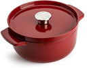 KitchenAid Braadpan Cast Iron Empire Red ø 22 cm / 3.3 Liter - geëmailleerde anti-aanbaklaag