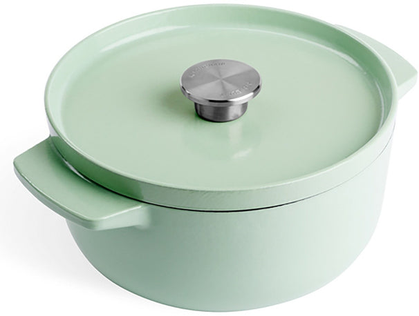 KitchenAid Braadpan Cast Iron Pistachio ø 22 cm / 3.3 Liter - geëmailleerde anti-aanbaklaag