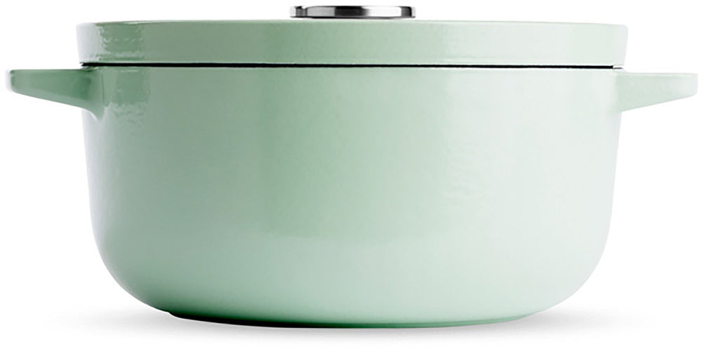 KitchenAid Braadpan Gietijzer Pistachio ø 22 cm / 3.3 Liter - zijaanzicht