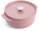 KitchenAid Braadpan Cast Iron Dried Rose ø 26 cm / 5.2 Liter - geëmailleerde anti-aanbaklaag