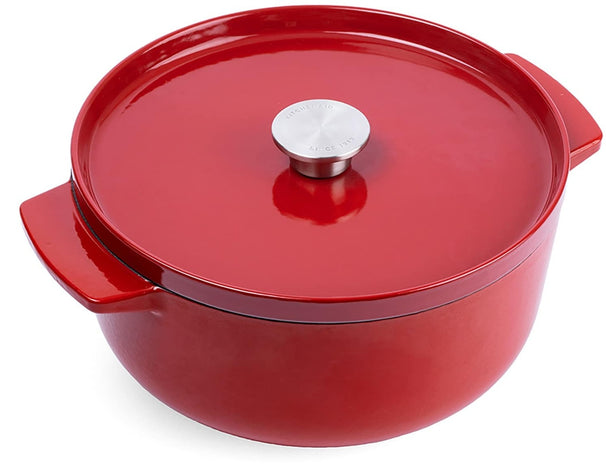 KitchenAid Braadpan Cast Iron Empire Red ø 26 cm / 5.2 Liter - geëmailleerde anti-aanbaklaag