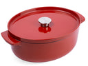 KitchenAid Braadpan Ovaal Cast Iron Empire Red 30 cm / 5.6 Liter - geëmailleerde anti-aanbaklaag