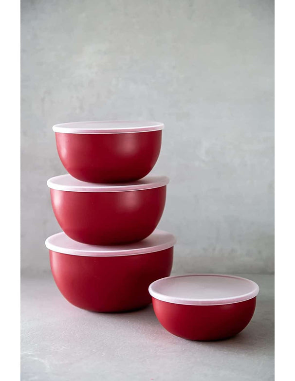 KitchenAid Vershoudbakjes / Kommen Core Keizerrood - met deksels - 4 Stuks