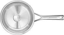 KitchenAid Hapjespan / Sauteerpan met deksel Tri-Ply RVS ø 24 cm / 3.1 Liter - bovenaanzicht
