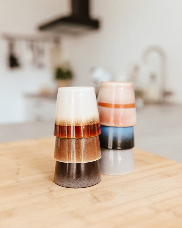 Studio Tavola Koffieset - Koffiekopjes & Cappuccinokopjes - Earth - 12 stuks