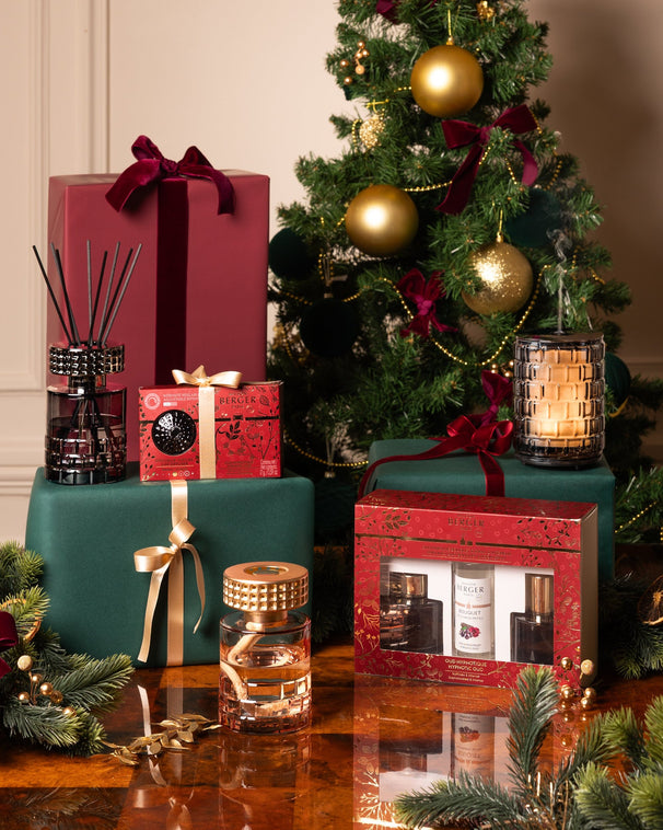 Maison Berger Giftset Duo Celebration - Geurstokjes 90 ml & Roomspray 50 ml - Hypnotic Oud