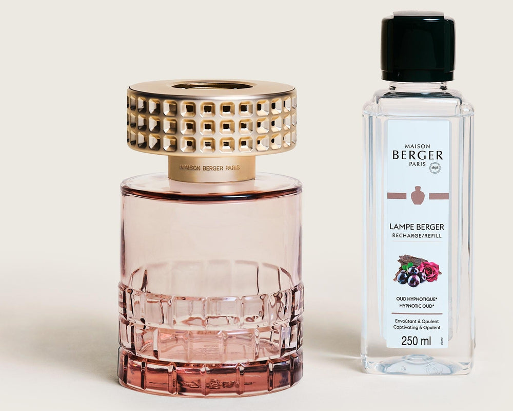 Maison Berger Giftset - Geurbrander - Celebration Nude - Hypnotic Oud - 250 ml - lamp + navulling