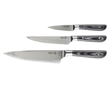 Messermeister Messenset Avanta Damascus 3-delig - Koksmes, Universeel Mes & Schilmes
