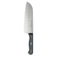 Messermeister Santokumes met Kuiltjes Custom 18 cm - bovenaanzicht