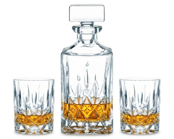 Nachtmann Whiskey Set Noblesse 3-delig - Karaf 750 ml & 2 Whiskeyglazen 295 ml